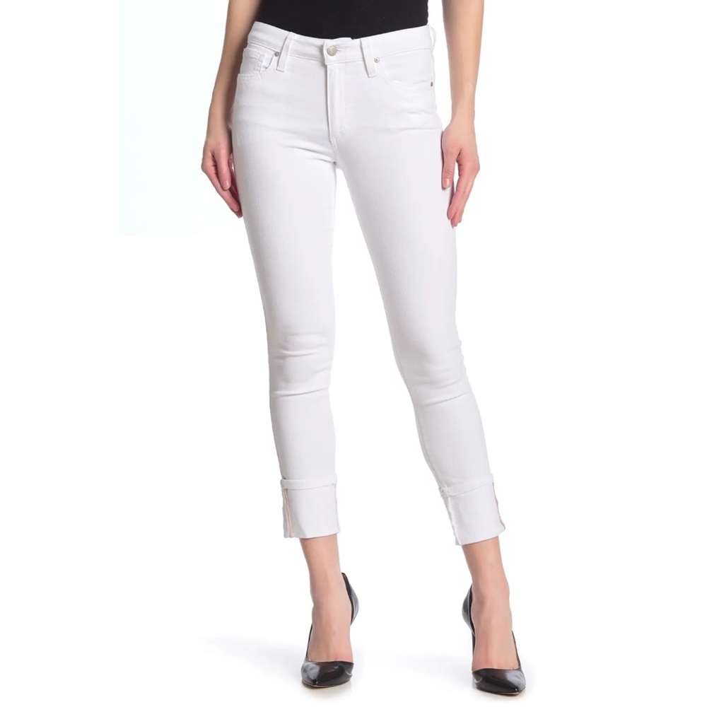 Joe’s Jeans white Cuff Crop Skinny Jeans